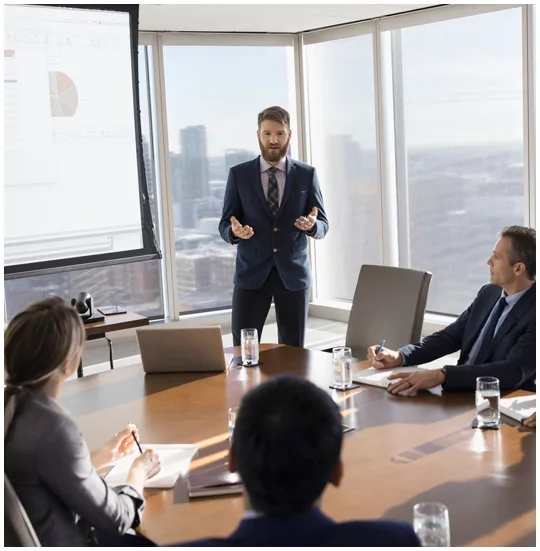 Galt Pharmaceuticals team presenting