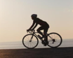 Person cycling as a joint-friendly aerobic exercise