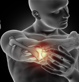 Illustration of elbow pain