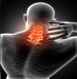 Illustration of neck pain